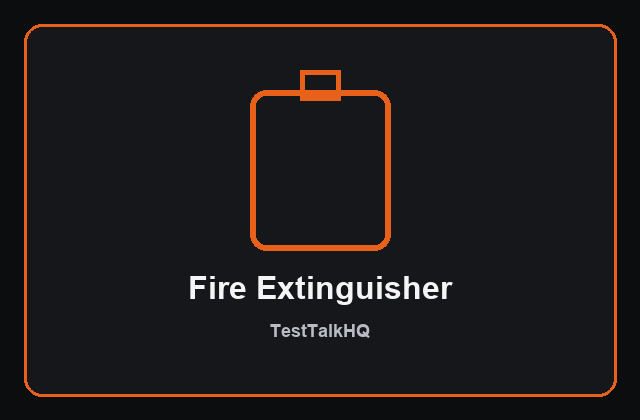 Automotive fire extinguisher