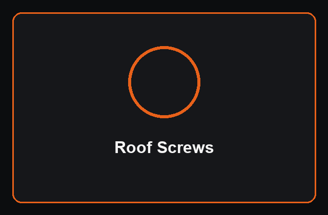 Self-tapping metal roofing screws with hex washer head