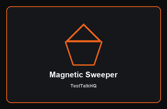 Magnetic nail sweeper