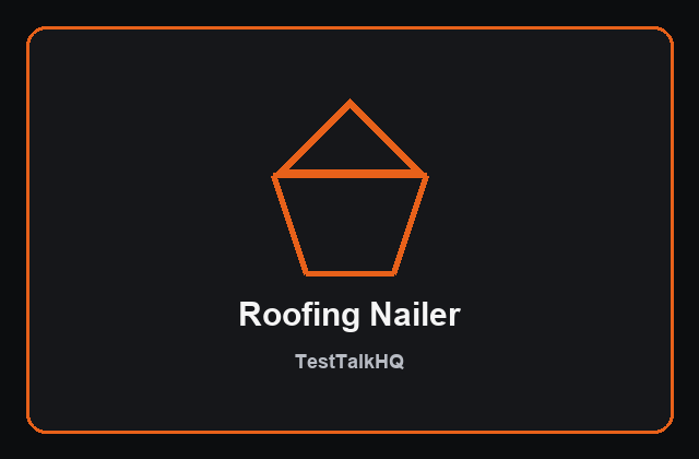 Coil roofing nailer