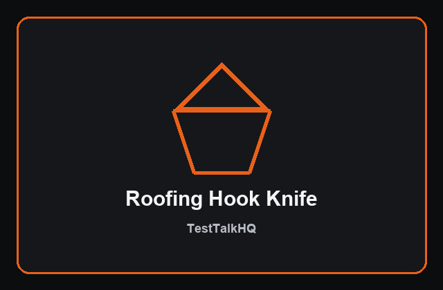 Stanley FatMax hook knife for roofing