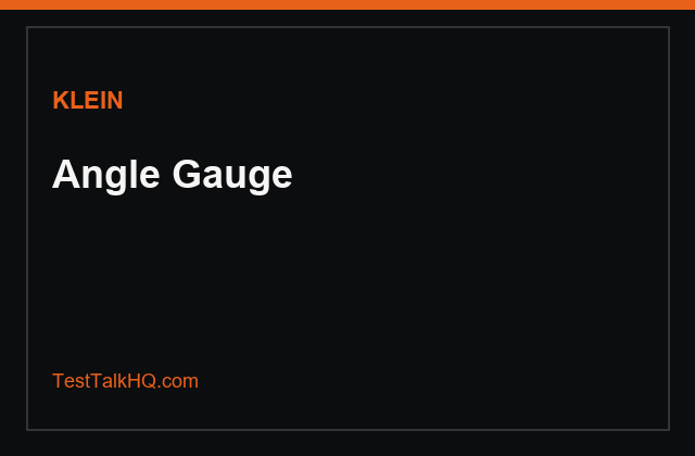Klein Tools digital angle gauge