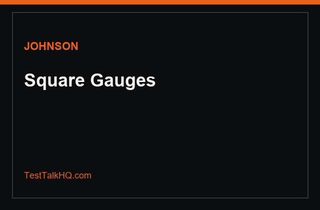 Johnson stair and square gauge set