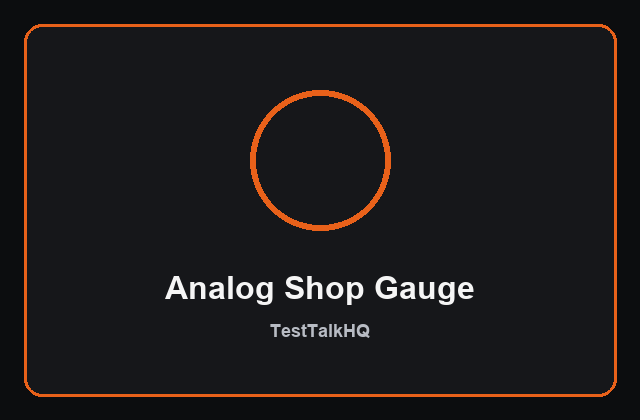 Analog shop tire pressure gauge