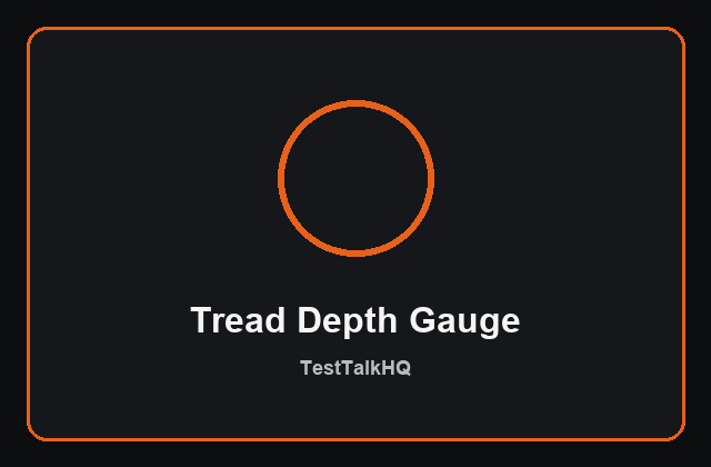 Digital tire tread depth gauge